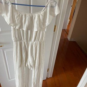 Dee Ely White Jumpsuit